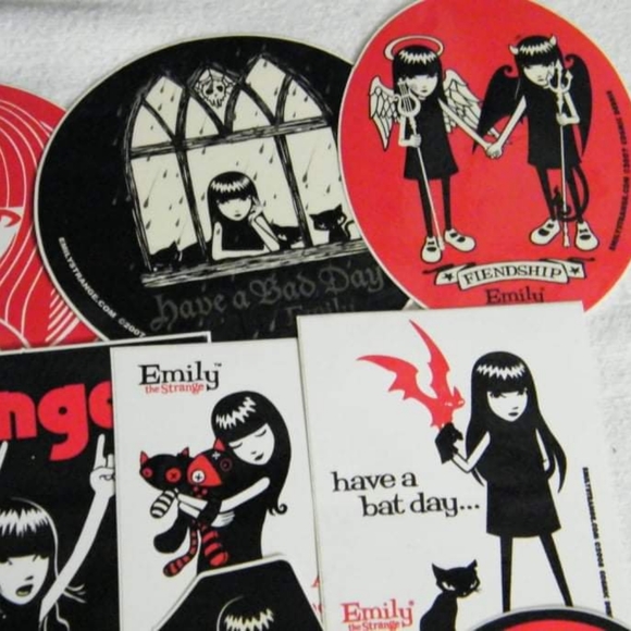 Emily The Strange Stickers COLLECTOR'S Lot Of 12 Stickers - Picture 3 of 5